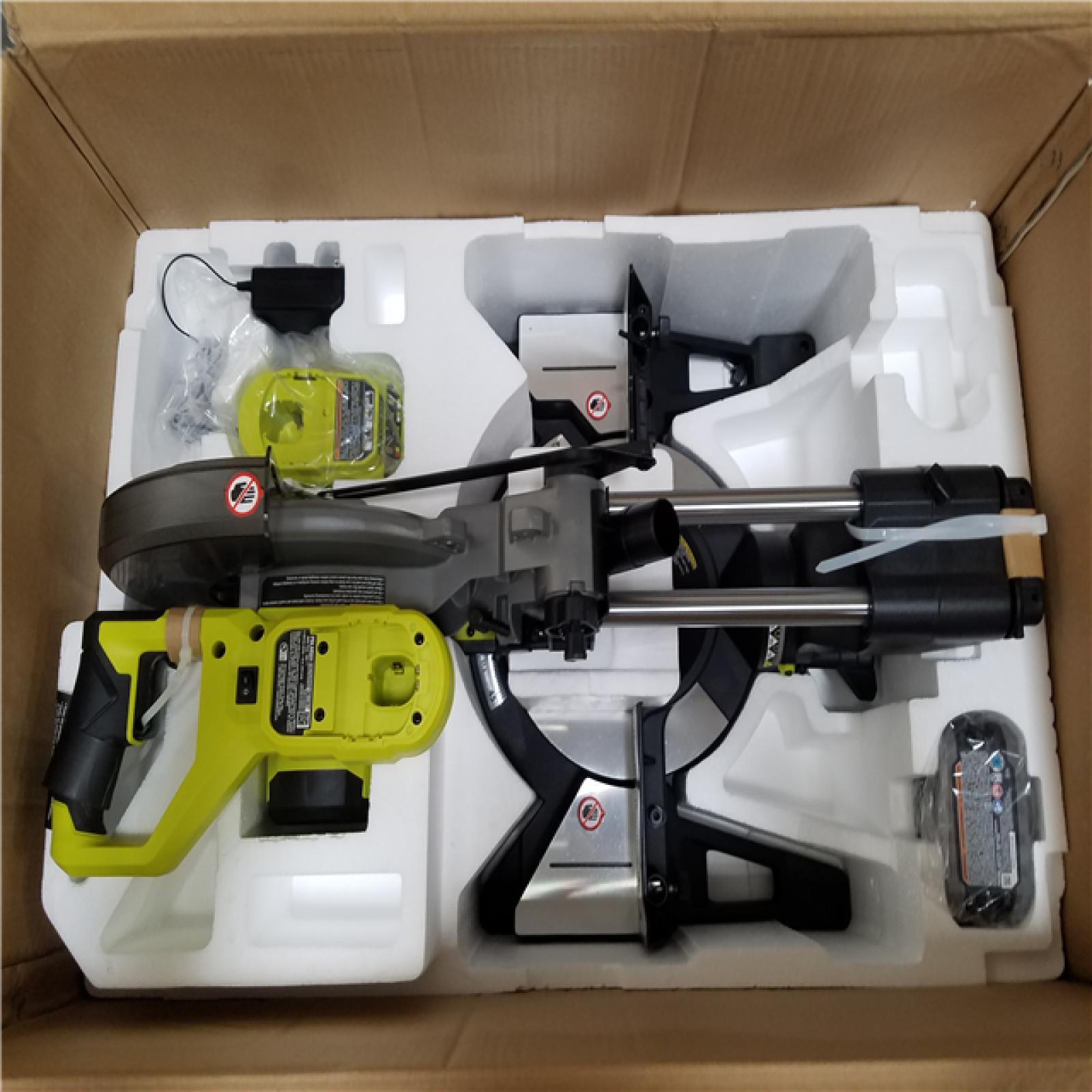 California NEW Ryobi One+ 18V Brushless 10 Sliding Compound Miter Saw Kit
