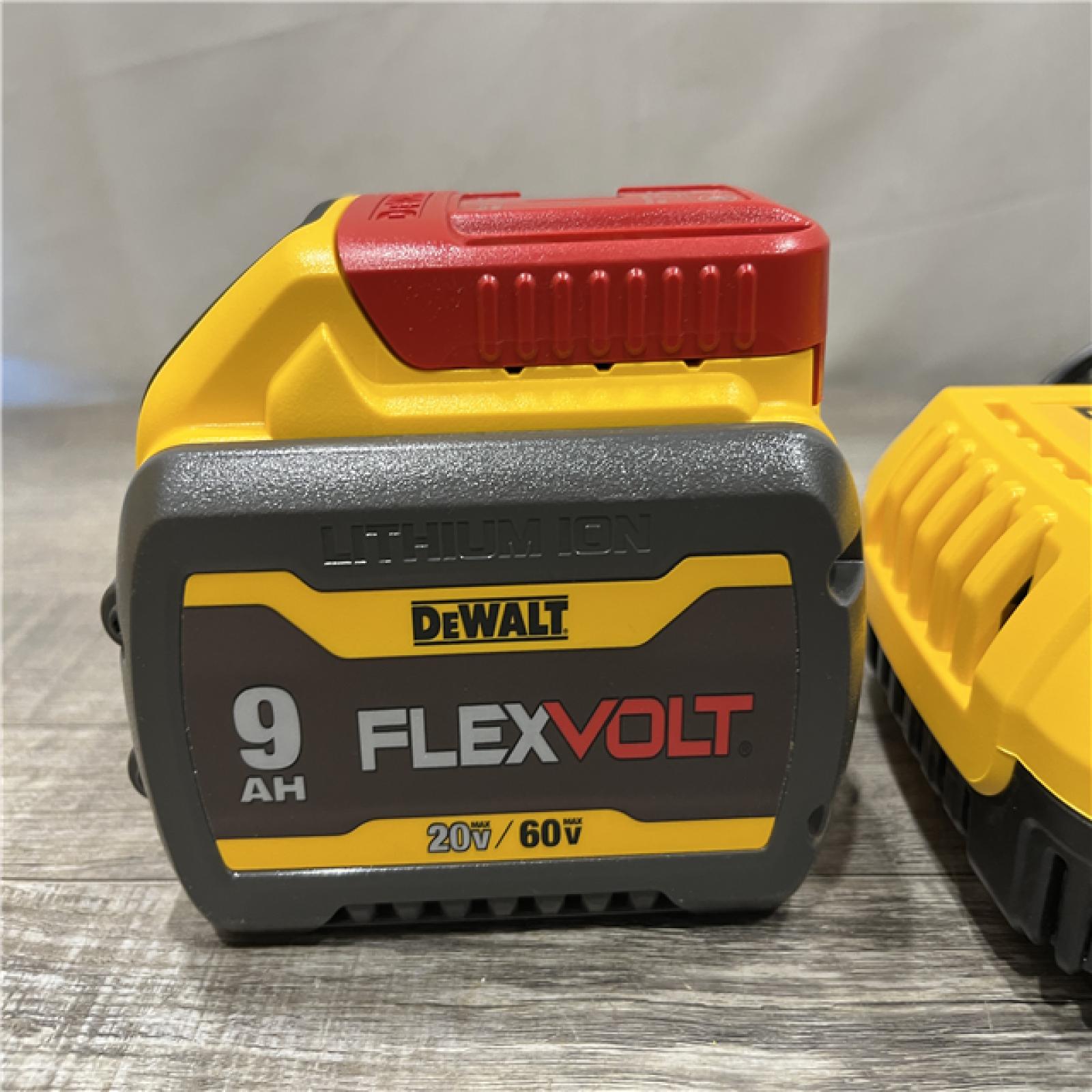 AS-IS DEWALT 20V/60V MAX FLEXVOLT Lithium-Ion 9.0Ah Battery and Charger Starter Kit