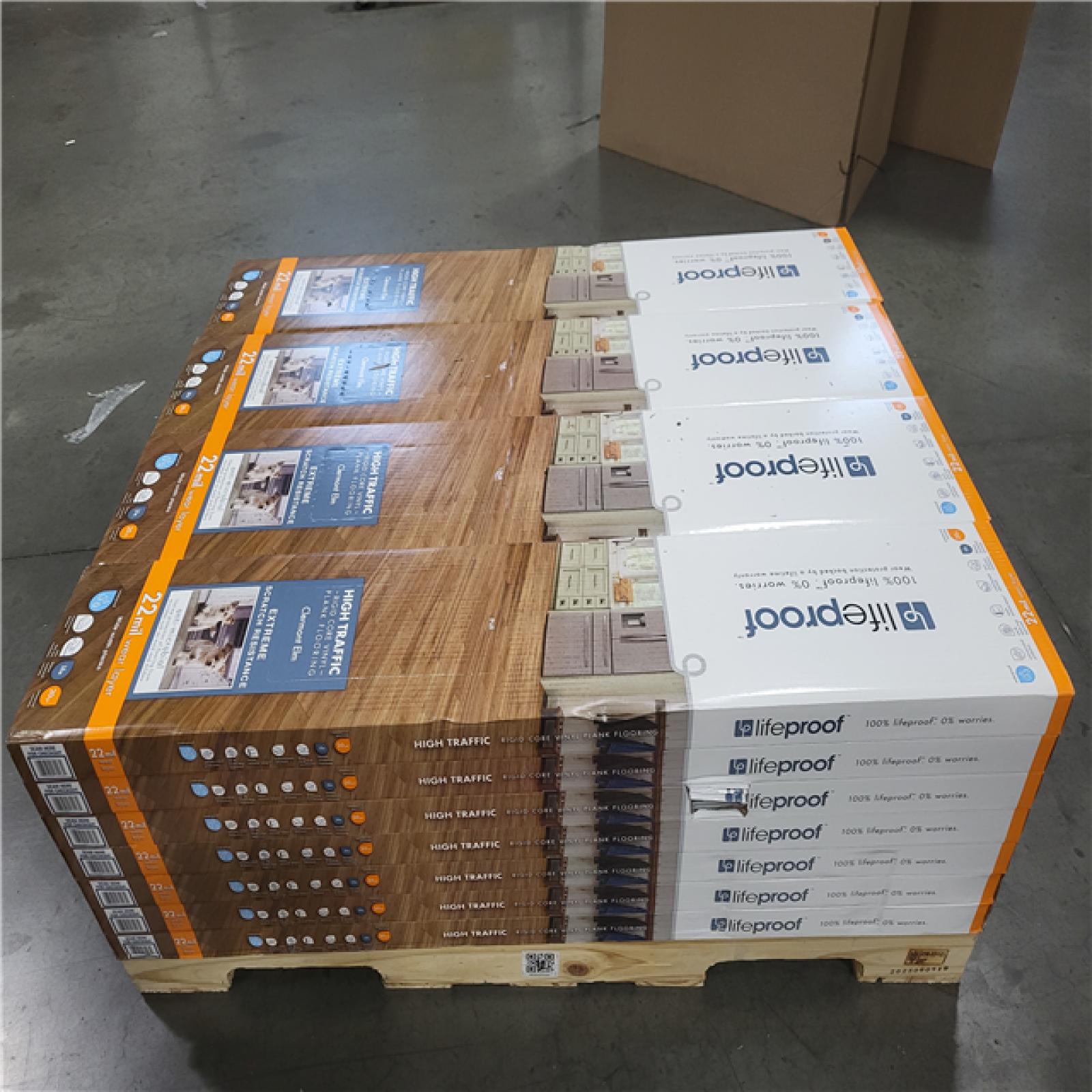 CALIFORNIA AS-IS LIKE NEW LIFEPROOF HIGH TRAFFIC RIGID CORE VINYL PLANK FLOORING IN CLERMONT ELM