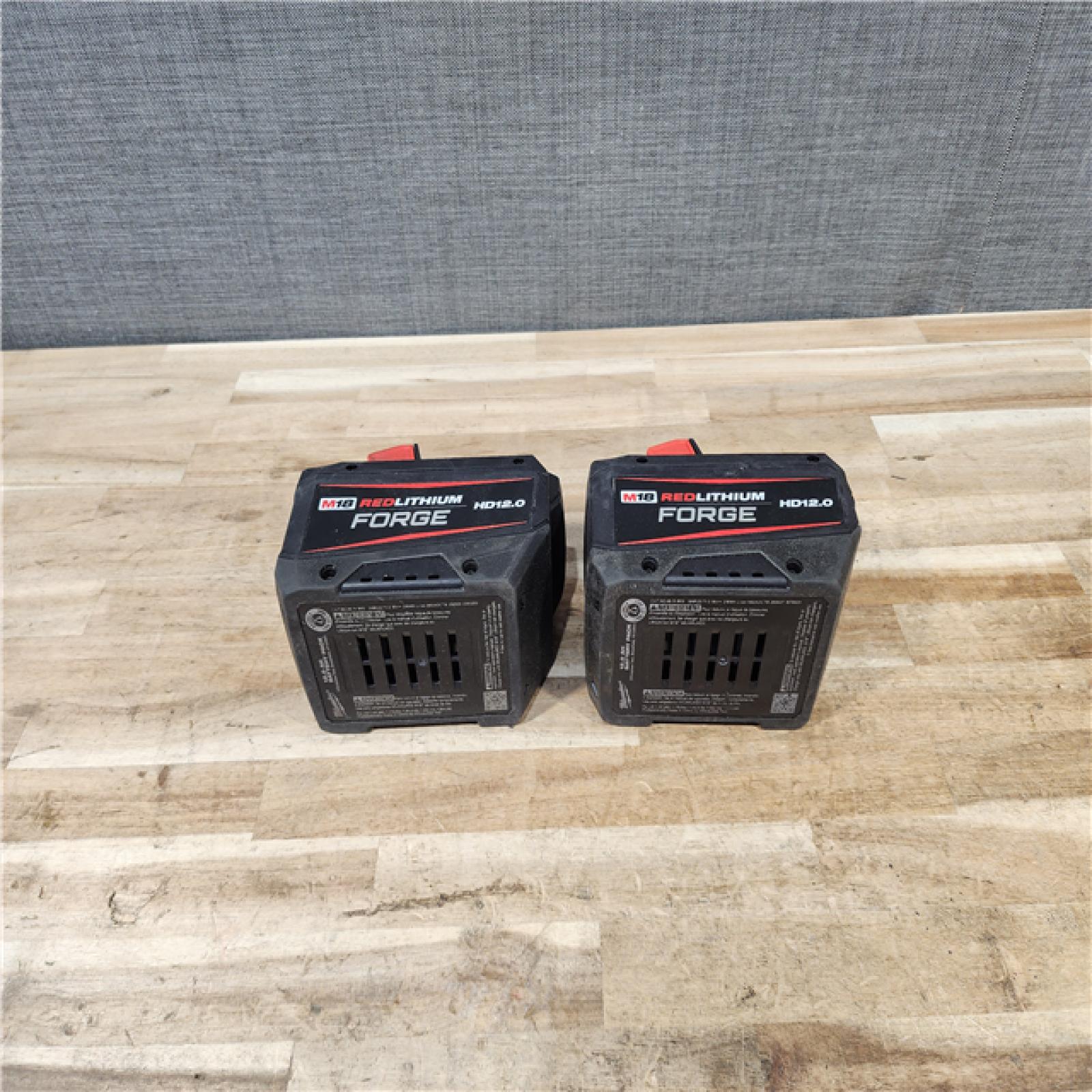 HOUSTON LOCATION - AS-IS MILWAUKEE FORGE BATTERY PACK QTY - 2