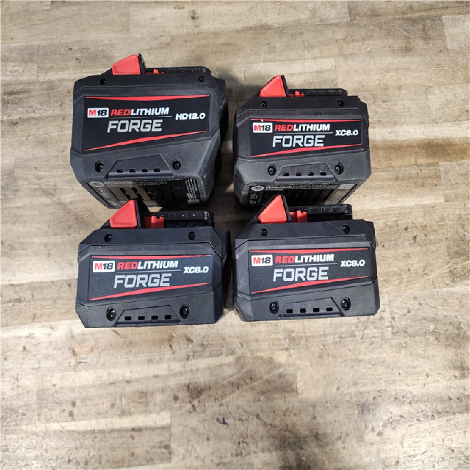 HOUSTON LOCATION - AS-IS MILWAUKEE FORGE BATTERY PACK QTY - 4