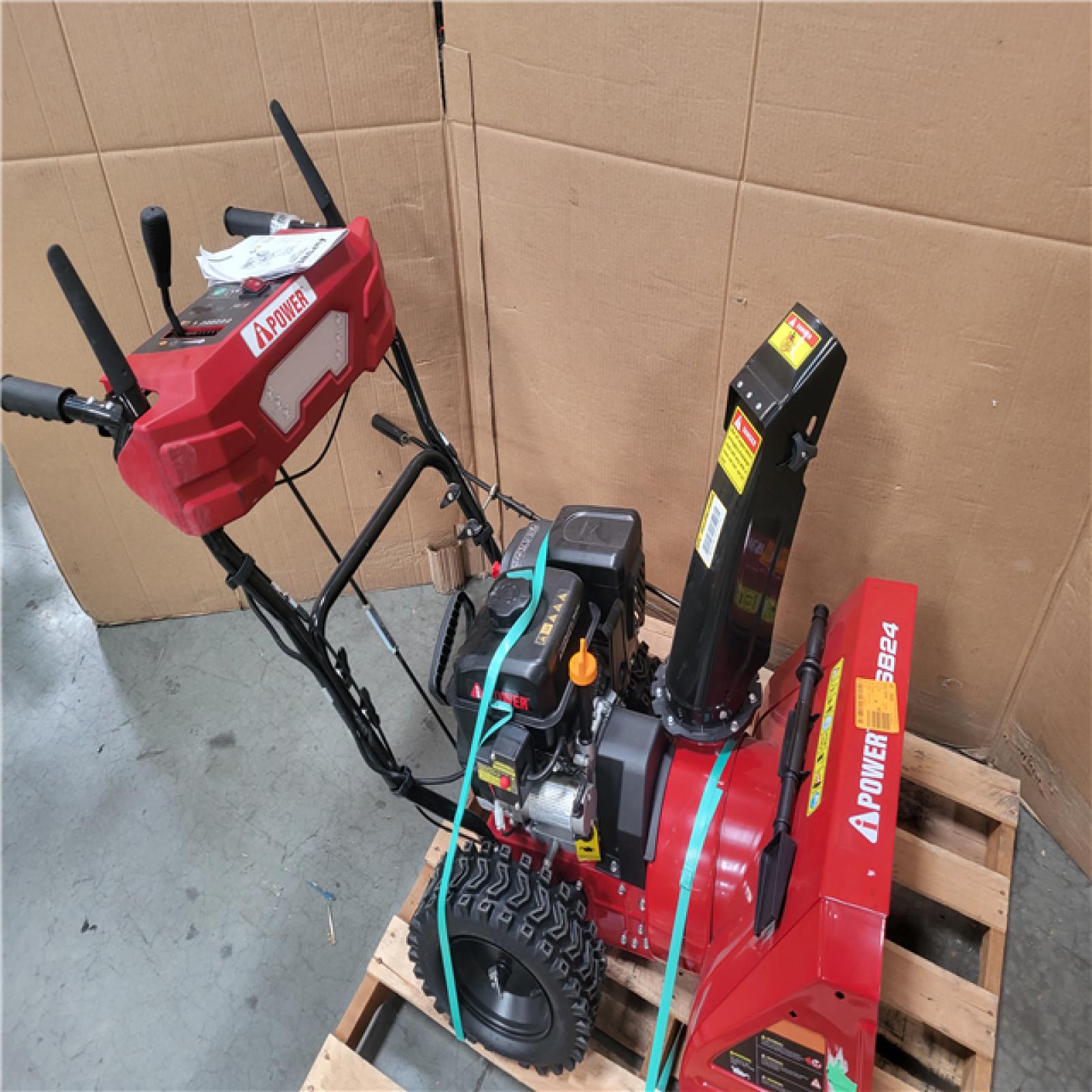 CALIFORNIA AS-IS LIKE NEW I-POWER 24 in. 212 Cc Self Propelled 2-Stage Gas Snow Blower with Electric Start and LED Light for Side Walk Driveway