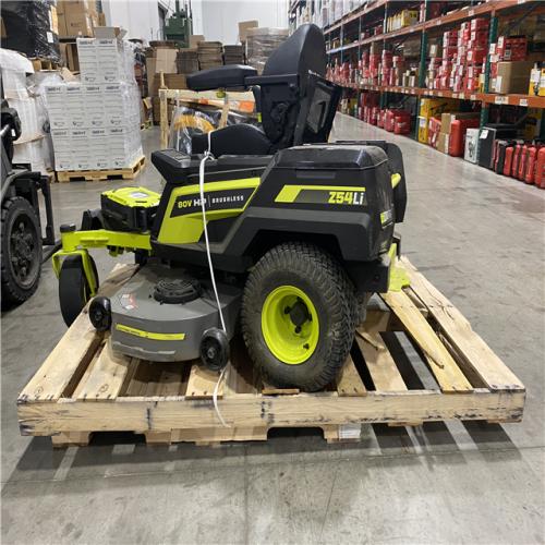 Dallas Location - As-Is RYOBI 80V HP Brushless 54 in. Battery Electric Cordless Zero Turn Riding Mower (1) 80V Batteries  and Charger