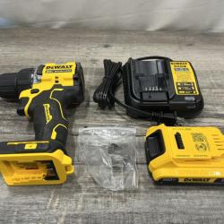 AS-IS DEWALT Atomic 20V Lithium-Ion Cordless Compact 1/2 in. Drill/Driver Kit