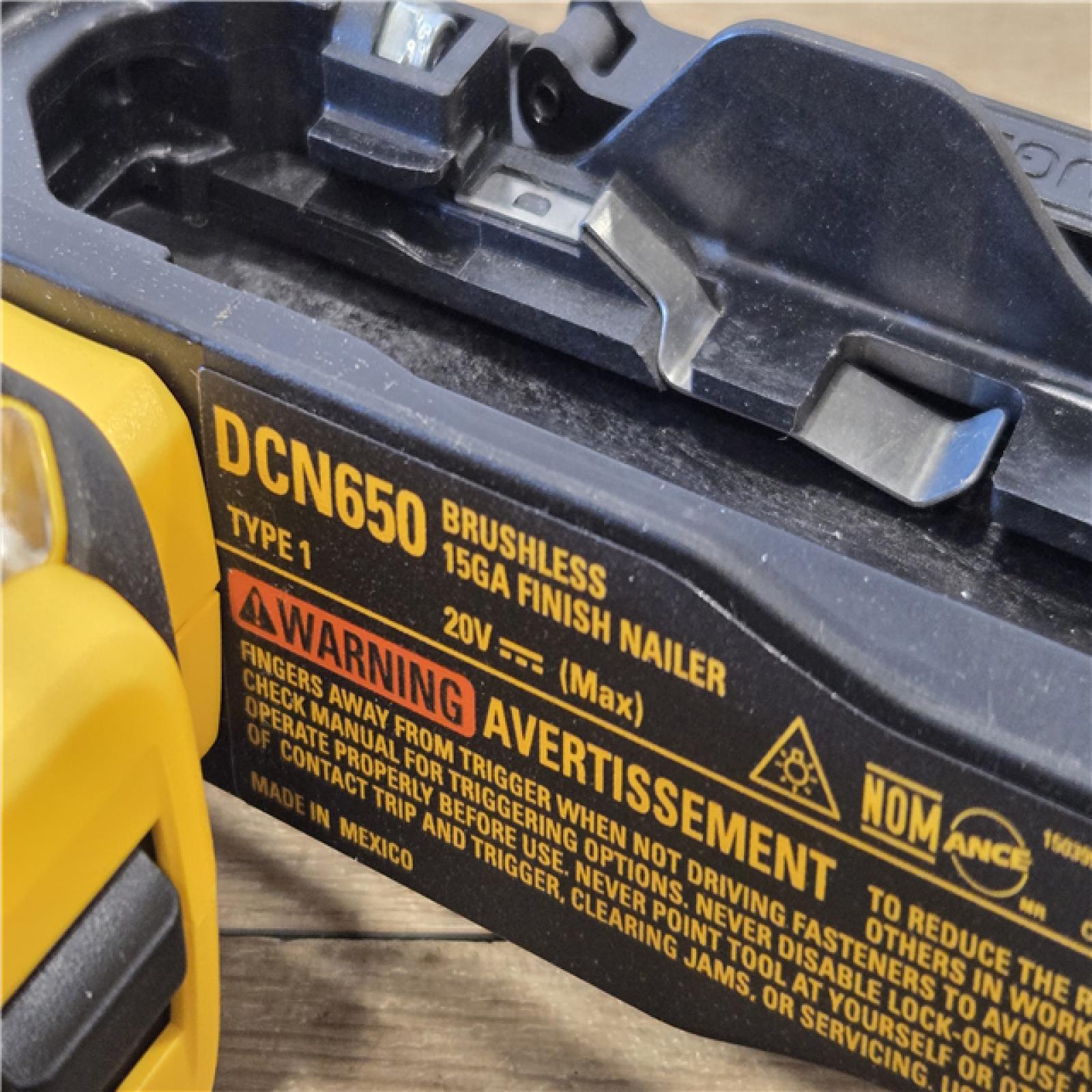 AS-IS DEWALT Cordless 20V MAX XR Angled Finish Nailer (Tool Only)