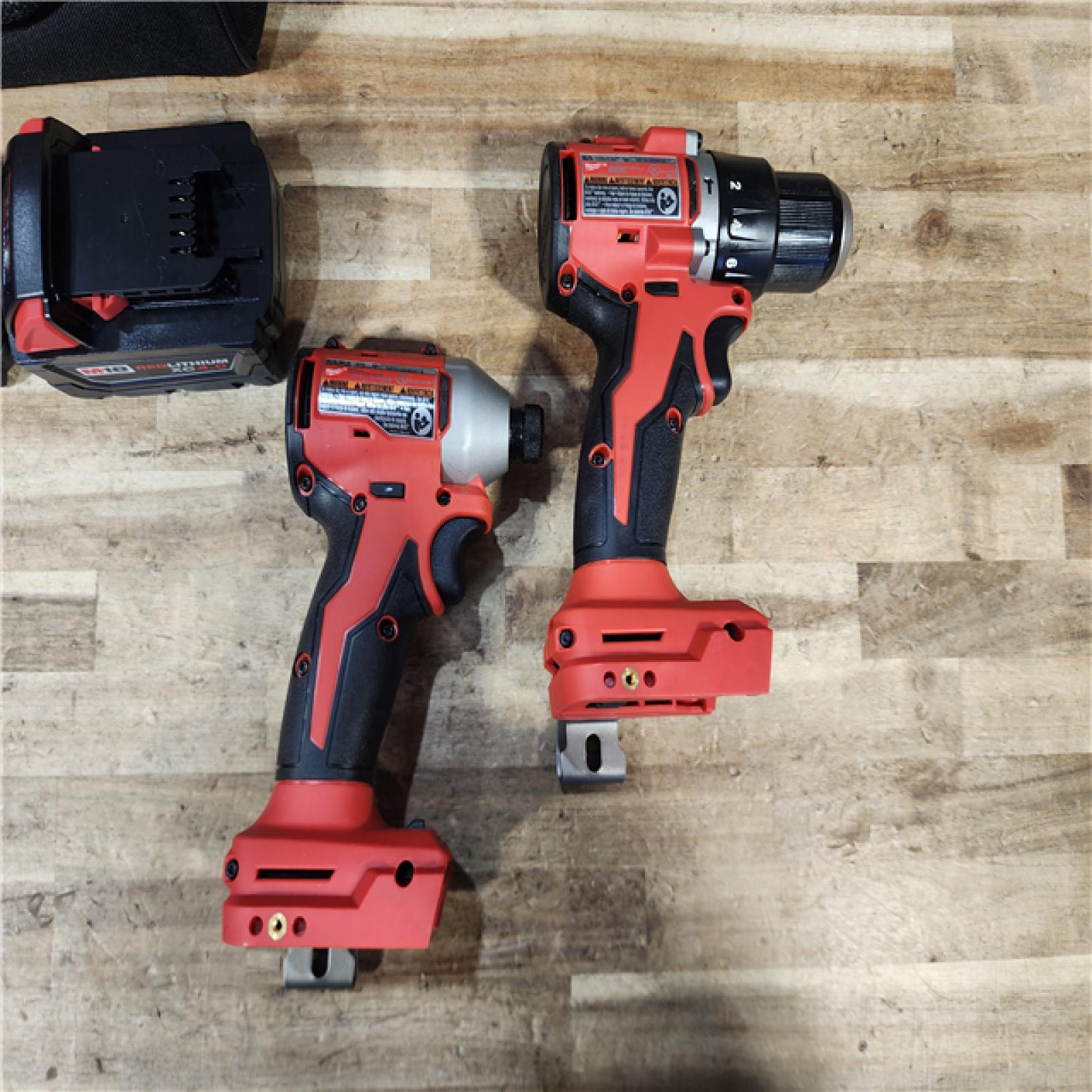 HOUSTON LOCATION - AS - IS Milwaukee 18-Volt Lithium-Ion Brushless Cordless Compact Hammer Drill/Impact Combo Kit
