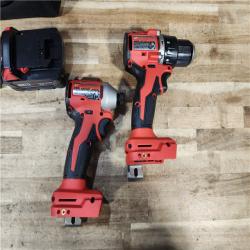 HOUSTON LOCATION - AS - IS Milwaukee 18-Volt Lithium-Ion Brushless Cordless Compact Hammer Drill/Impact Combo Kit