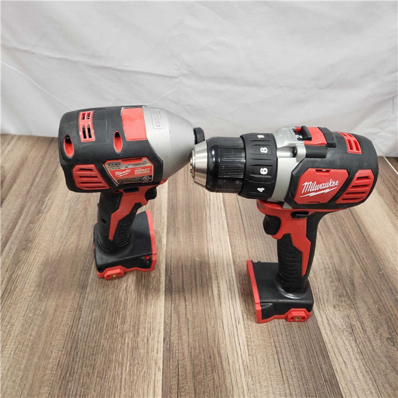 AS-IS Milwaukee 18V Cordless Brushed 2 Tool Drill/Driver and Impact Driver Kit