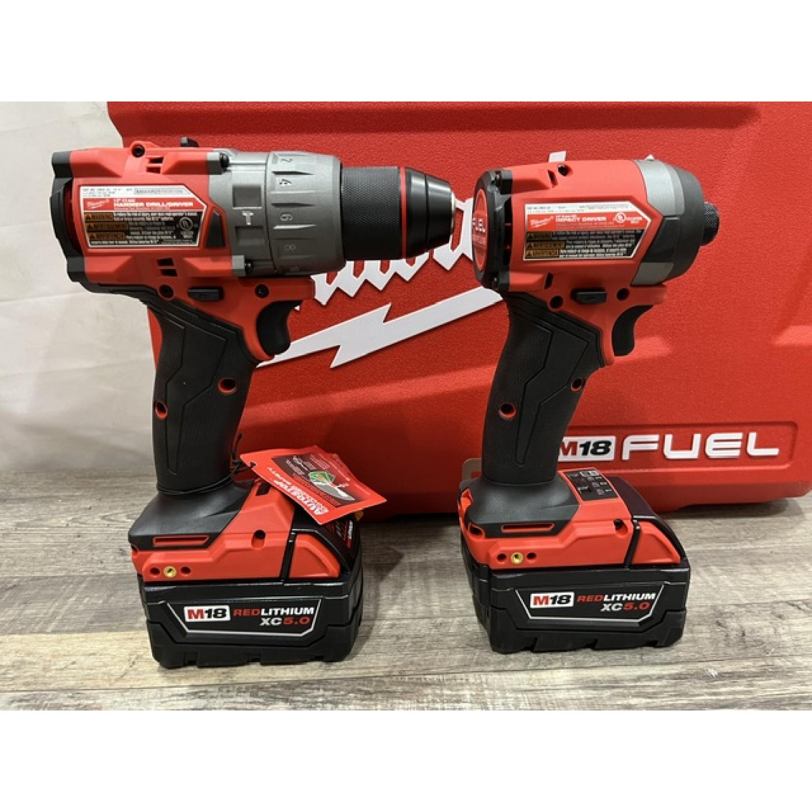 NEW - Milwaukee FUEL 18V Lithium-Ion Brushless Cordless Hammer Drill and Impact Driver Combo Kit