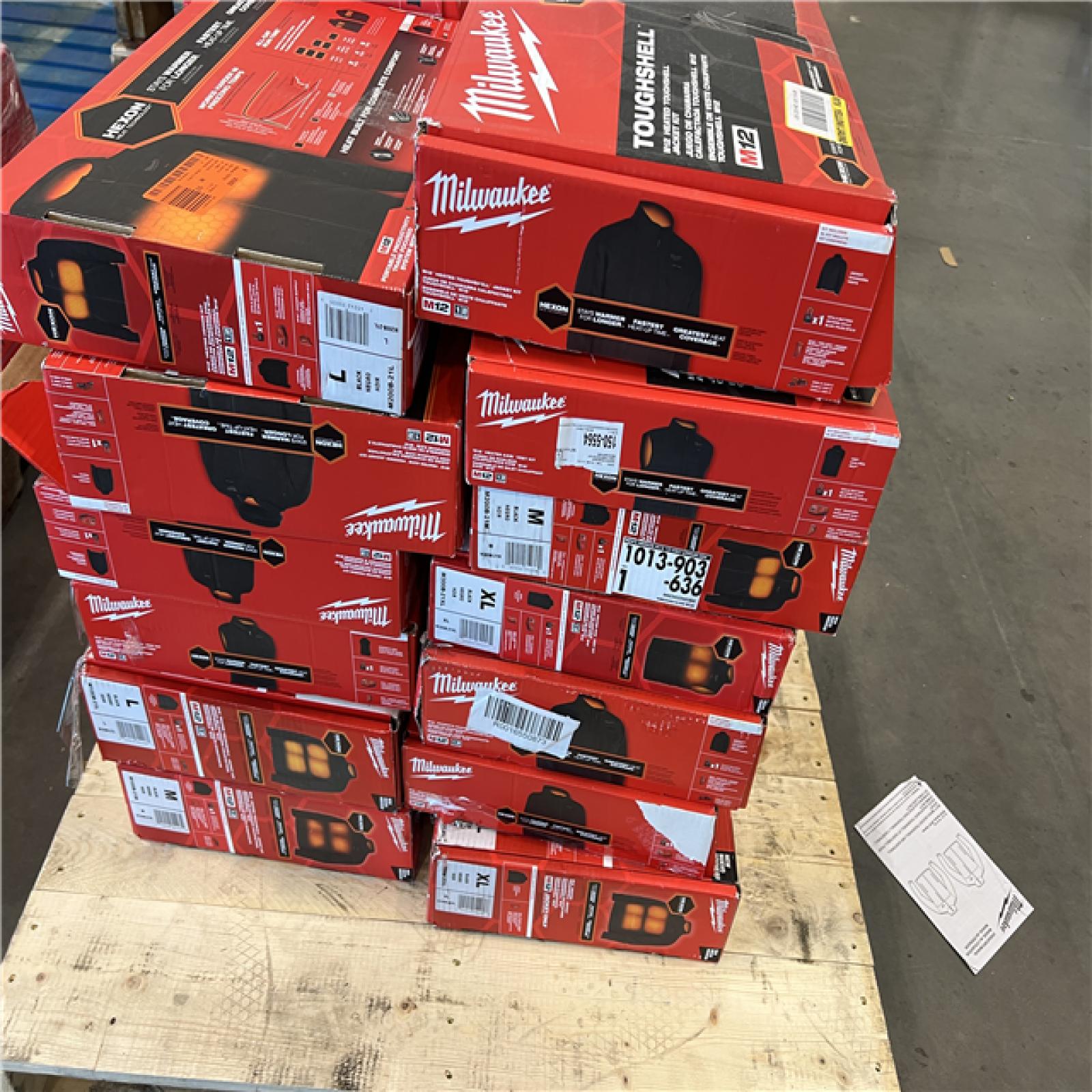 DALLAS LOCATION - AS-IS MILWAUKEE JACKET PALLET (25 COUNT)