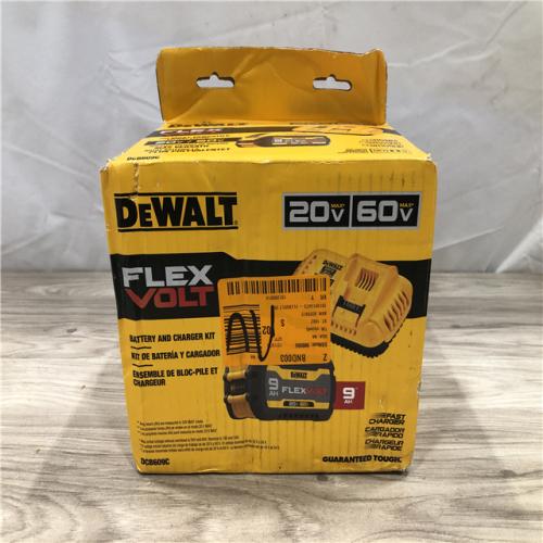 NEW! - FLEXVOLT 20V/60V MAX Lithium-Ion 9. 0 Ah Battery Pack and Charger Starter Kit