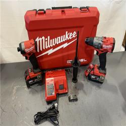 AS-IS - Milwaukee M18 FUEL 18V Lithium-Ion Brushless Cordless Hammer Drill and Impact Driver Combo Kit