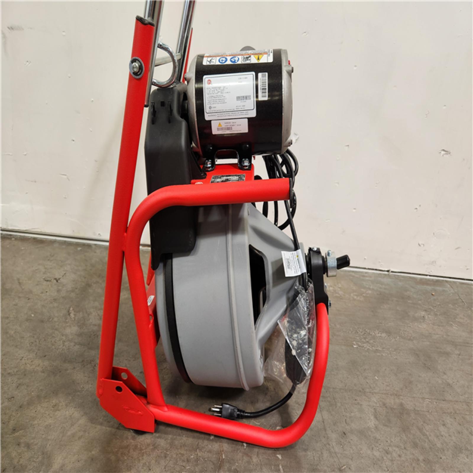 Phoenix Location NEW RIDGID K-400 Drain Cleaning Snake Auger 120-Volt Drum Machine with C-32IW 3/8 in. x 75 ft. Cable + RIDGID Autofeed Accessory Add On/Replacement for K-400 Drain Cleaning Snake Auger Machine, Automatically Feeds Cable In/Out