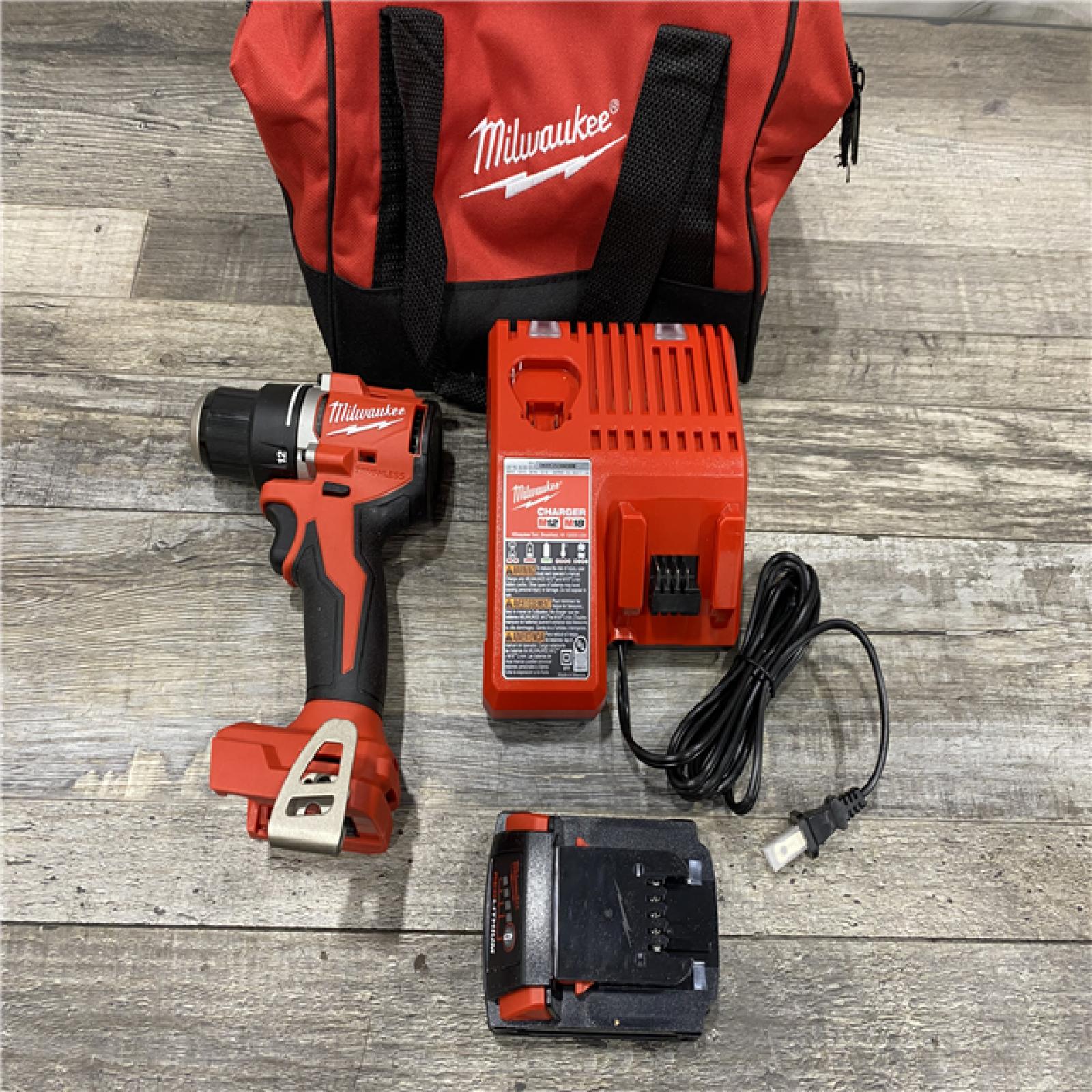 AS-IS Milwaukee Compact Next Gen 1/2 in. Brushless Cordless Drill/Driver Kit