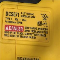 AS-IS DEWALT ATOMIC 20V MAX Cordless Brushless 4-1/2 in. Circular Saw (Tool Only)
