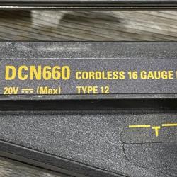 AS-IS DEWALT 20V MAX XR 16-Gauge Electric Cordless Angled Finishing Nailer Kit