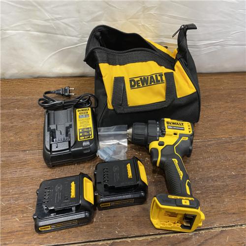 AS-ISATOMIC 20V MAX Cordless Brushless Compact 1/2 in. Drill/Driver, (2) 20V 1.3Ah Batteries, Charger and Bag
