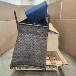 Phoenix LIKE NEW VEIKOUS Beige 4-Piece Patio Wicker Outdoor Rocking Chair and Sofa Set with Cushions and Pillow