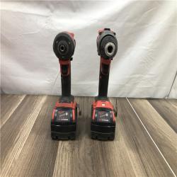 AS-IS Milwaukee FUEL 18V Lithium-Ion Brushless Cordless Hammer Drill and Impact Driver Combo Kit