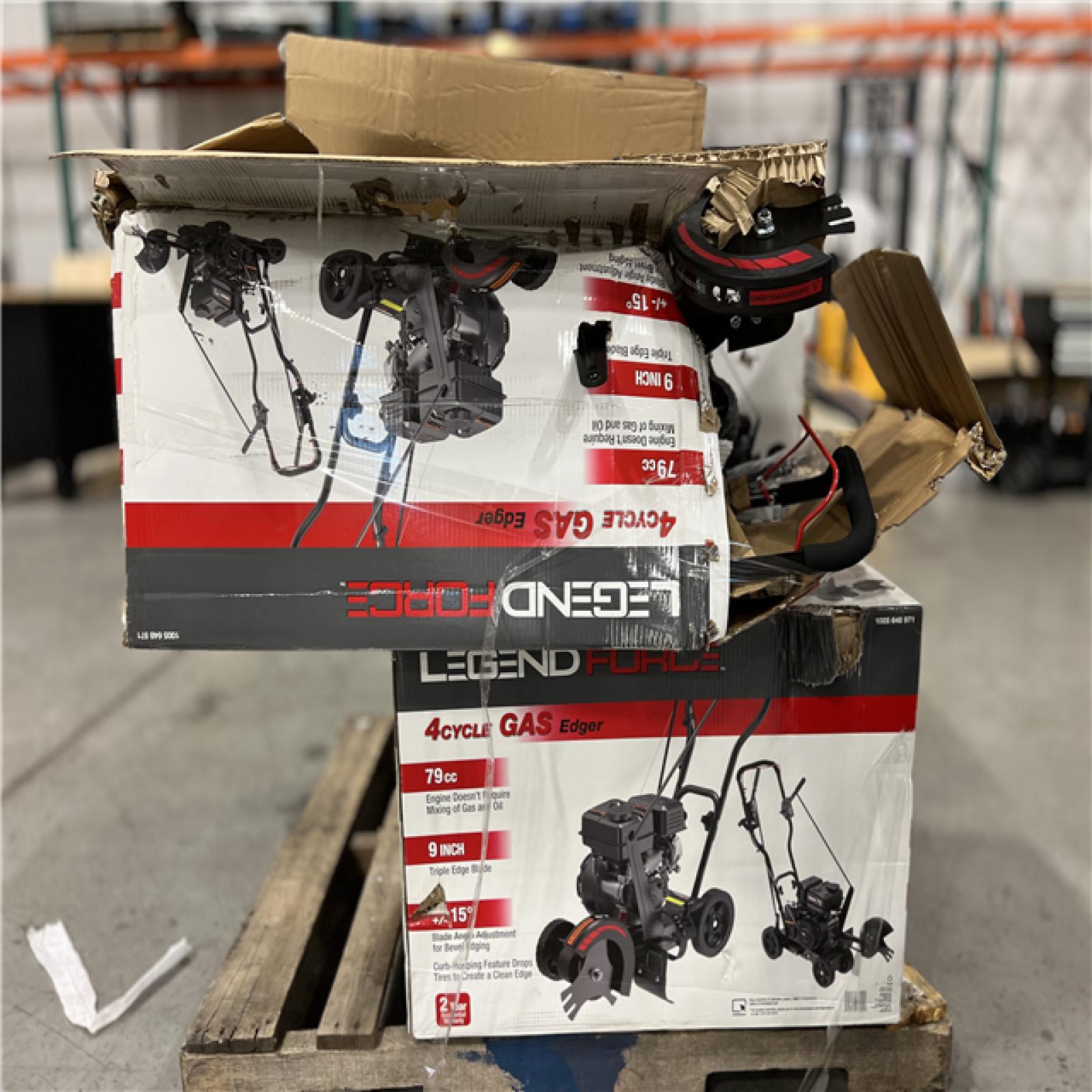 DALLAS LOCATION LEGEND FORCE 4 CYCLE GAS EDGER PALLET ( 4 UNITS )