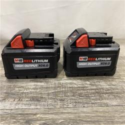 AS-IS Milwaukee 18-Volt Lithium-Ion High Output Battery Starter Kit with Two 6.0 Ah Battery and Charger