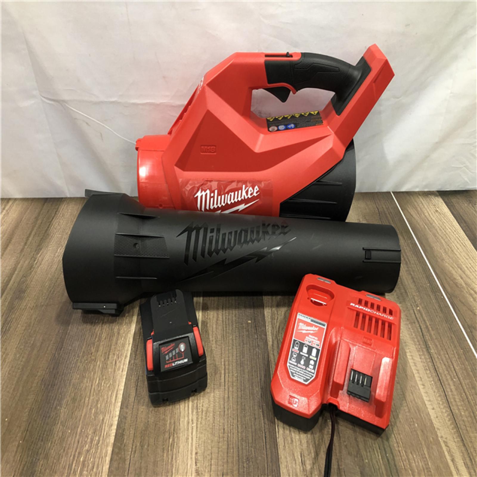AS-IS Milwaukee FUEL 120 MPH 500 CFM 18V Brushless Cordless Battery Powered Leaf Blower Kit