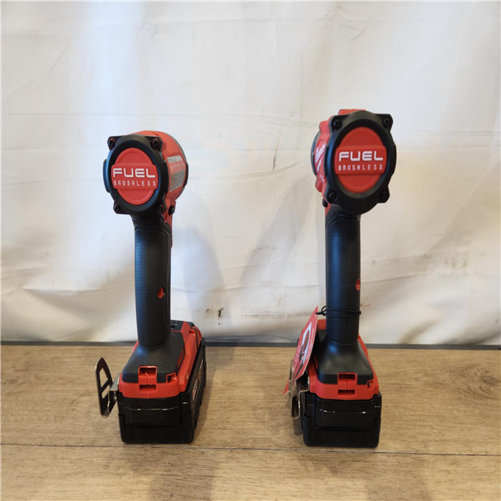 AS-IS- Milwaukee  FUEL 18V Lithium-Ion Brushless Cordless Hammer Drill and Impact Driver Combo Kit