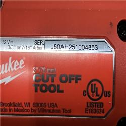 AS-IS Milwaukee FUEL 12V Lithium-Ion Brushless Cordless 3 in. Cut Off Saw (Tool-Only)