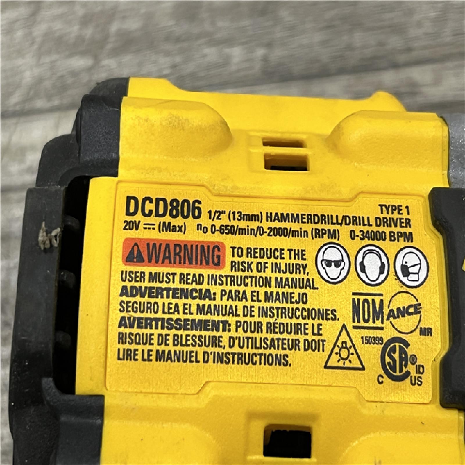 AS-IS DEWALT 20V XR Brushless Cordless 1/2 in. Hammer Drill (Tool-Only)