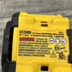AS-IS DEWALT 20V XR Brushless Cordless 1/2 in. Hammer Drill (Tool-Only)