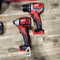 HOUSTON LOCATION - AS-IS Milwaukee 18V Cordless Brushed 2-Tool Drill/Driver and Impact Driver Kit