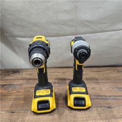 AS-IS DeWalt DCK227D2 20V MAX Brushless 1/2 in. Drill Driver & 1/4 in. Impact Driver 2.0Ah Kit