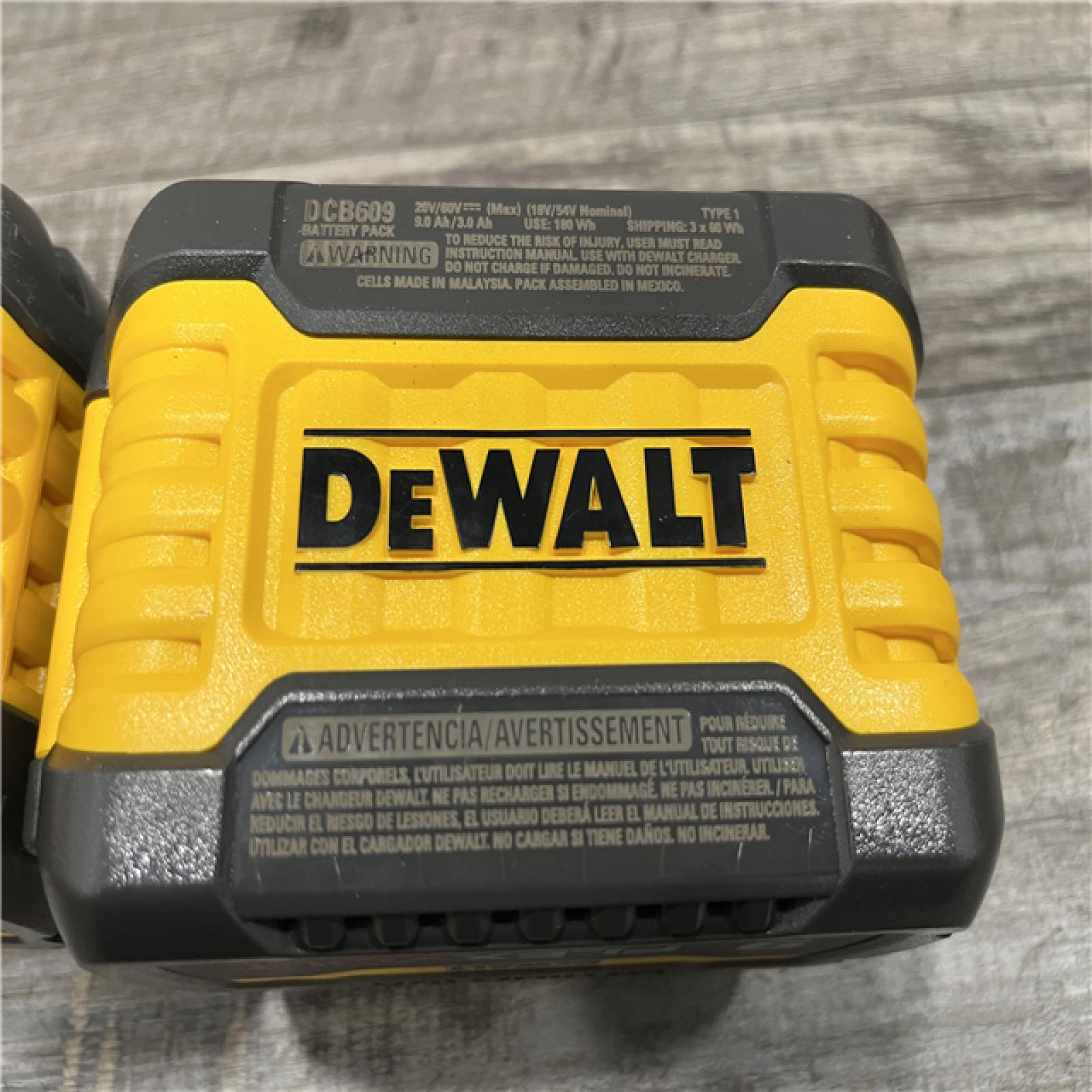 AS-IS DEWALT FLEXVOLT 20-Volt /60-Volt MAX Lithium-Ion 9.0Ah Battery (2-Pack)