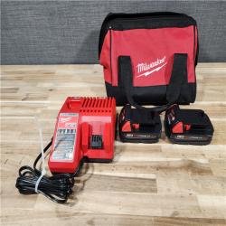 HOUSTON LOCATION - AS-IS Milwaukee  18V Lithium-Ion Cordless Drill Driver/Impact Driver Combo Kit