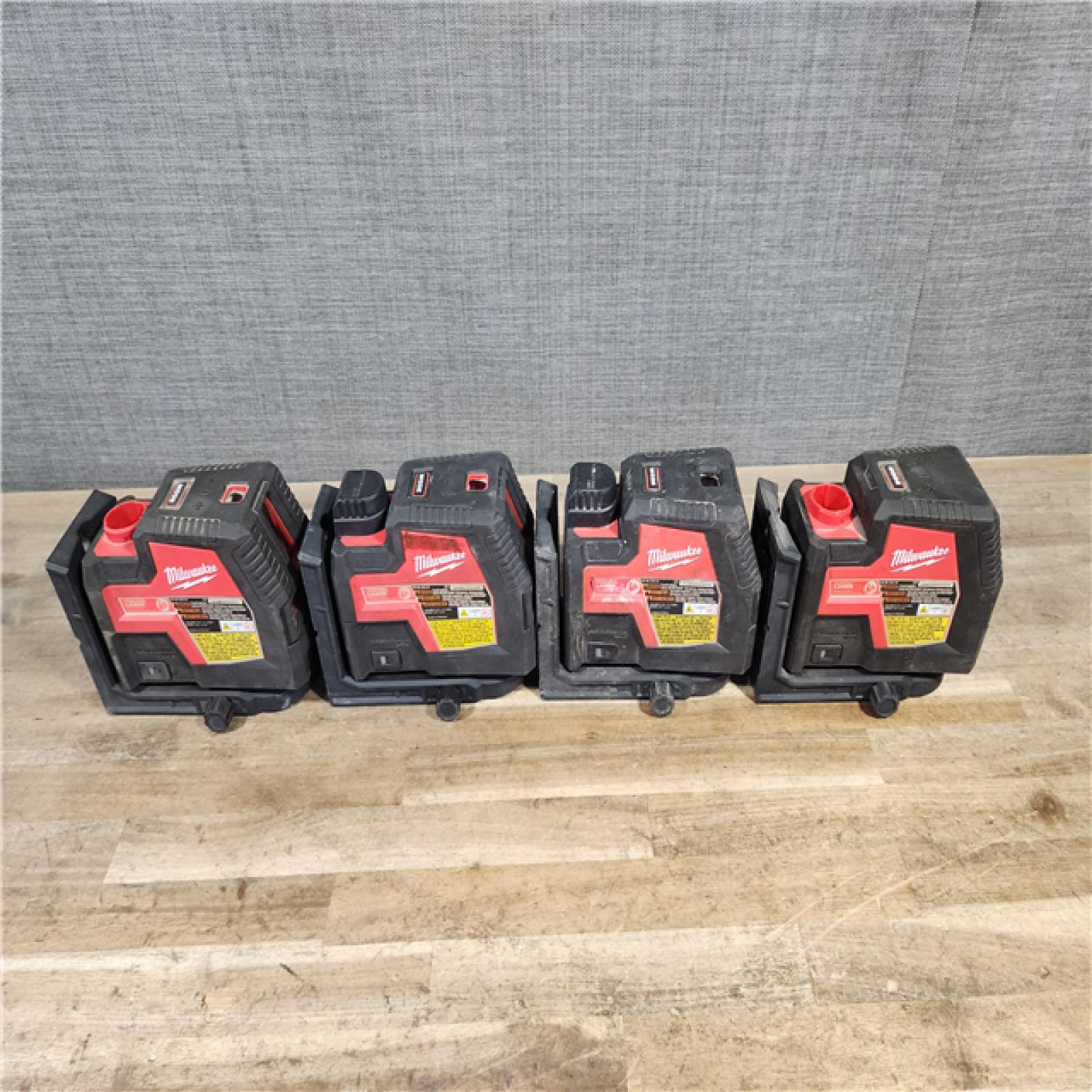 HOUSTON LOCATION - AS-IS MILWAUKEE 4 LASER TOOL COMBO