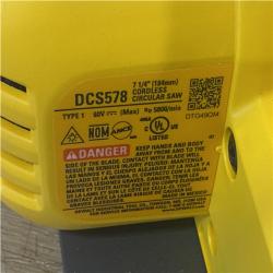 AS-IS DEWALT FLEXVOLT 60V MAX Cordless Brushless 7-1/4 in. Circular Saw with Brake (Tool Only)