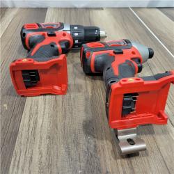 AS-IS Milwaukee M18 18V Cordless Brushed 2 Tool Drill/Driver and Impact Driver Kit