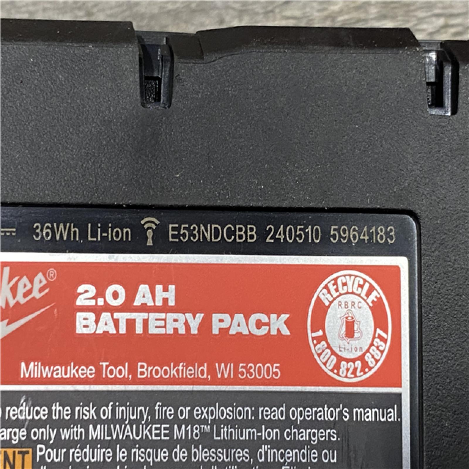 AS-IS Milwaukee 18V Lithium-Ion Brushless Cordless 1/2 in. Compact Hammer Drill/Driver Kit