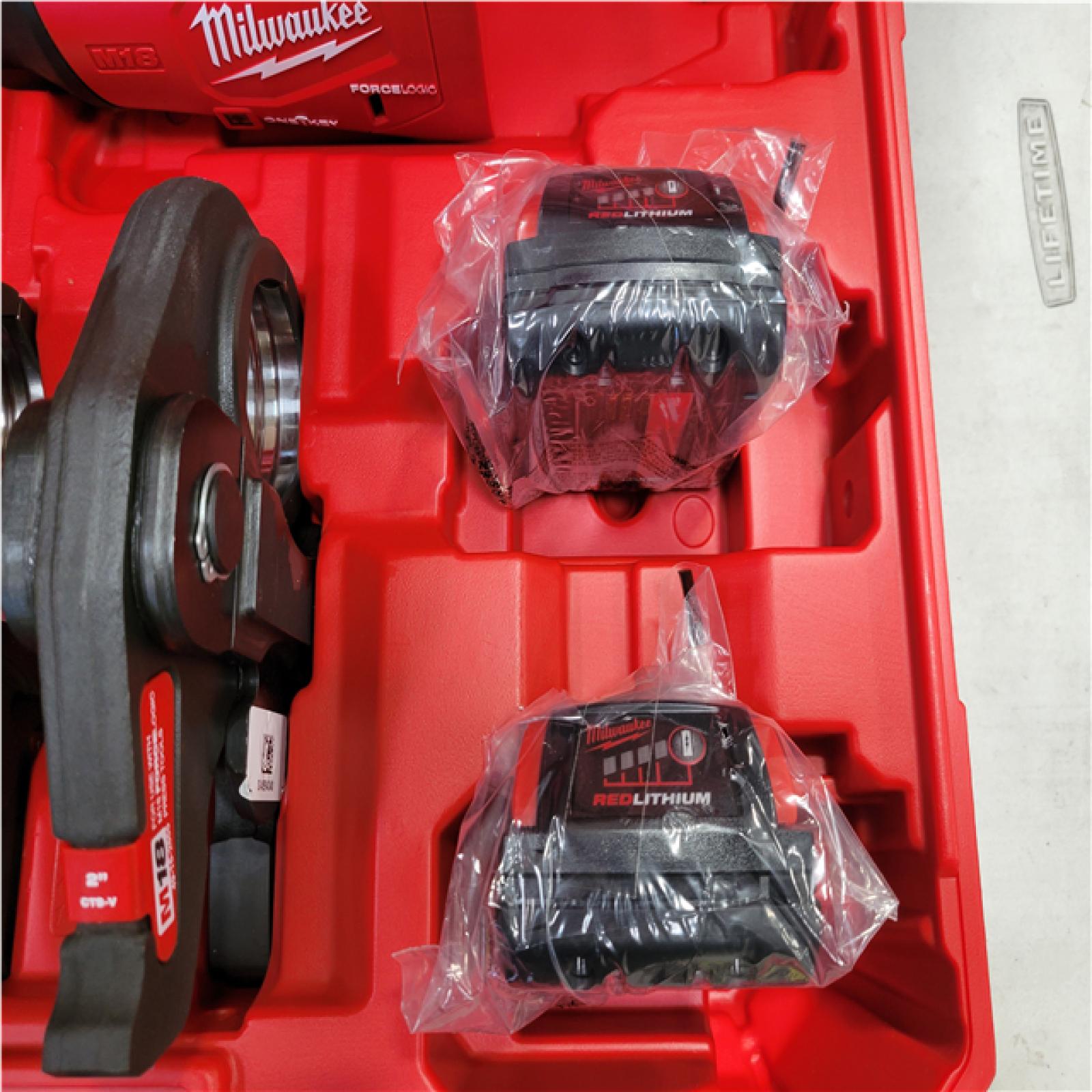 CALIFORNIA AS-IS MILWAUKEE BRUSHLESS  M18 FORCE LOGIC PRESS TOOL KIT