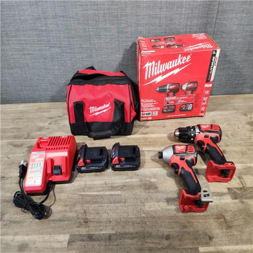 HOUSTON LOCATION - AS-IS Milwaukee 18V Cordless Brushed 2-Tool Drill/Driver and Impact Driver Kit
