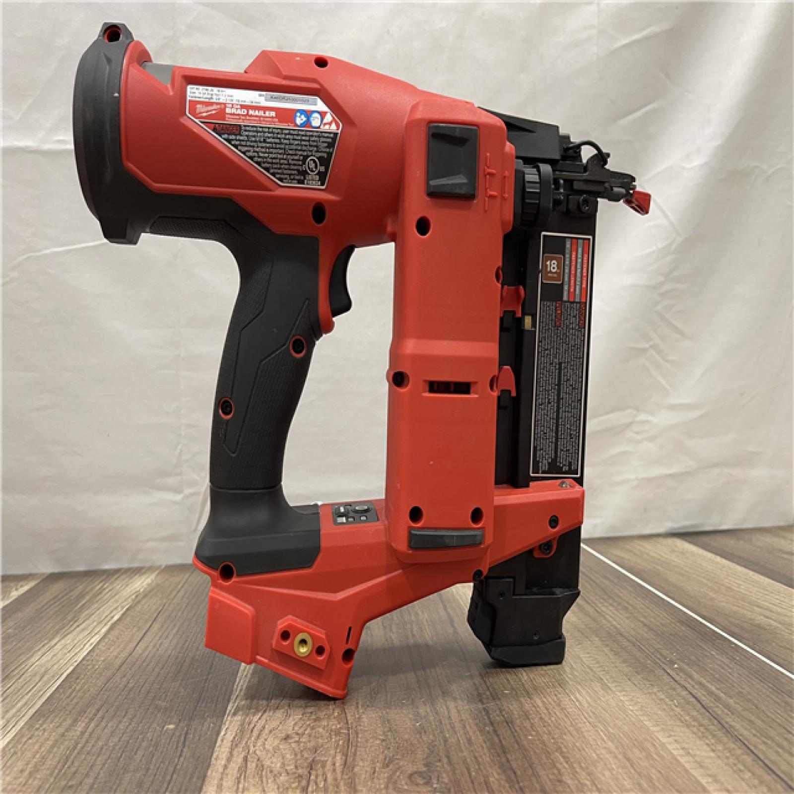 AS-IS Milwaukee FUEL 18-Volt Lithium-Ion Brushless Cordless Gen II 18-Gauge Brad Nailer (Tool-Only)