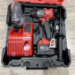 AS-IS Milwaukee FUEL 18V Lithium-Ion Brushless Cordless 1/2 in. Hammer Drill Driver Kit