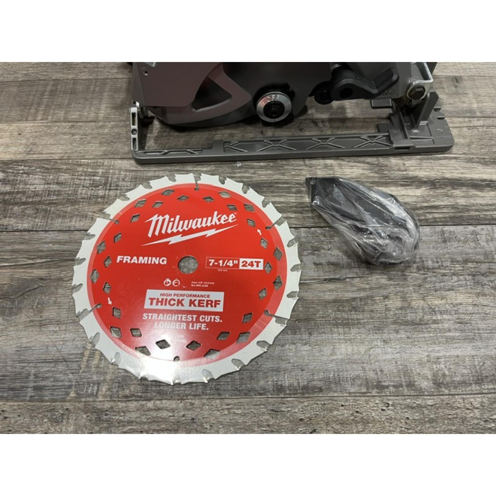 AS-IS Milwaukee FUEL 18V Lithium-Ion Brushless Cordless 7-1/4 in. Circular Saw (Tool-Only)