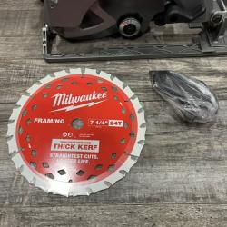 AS-IS Milwaukee FUEL 18V Lithium-Ion Brushless Cordless 7-1/4 in. Circular Saw (Tool-Only)