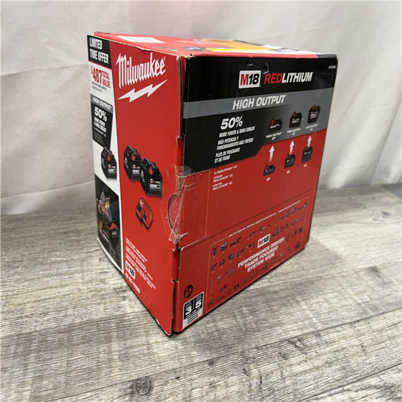 NEW - Milwaukee 18-Volt Lithium-Ion High Output Starter Kit