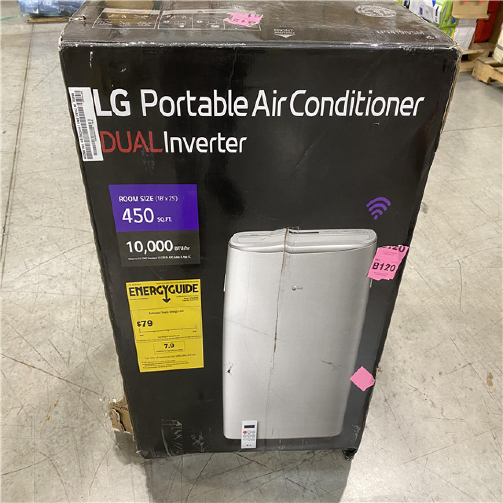 NEW! LG 115V Dual Inverter Portable Air Conditioner with WiFi Control