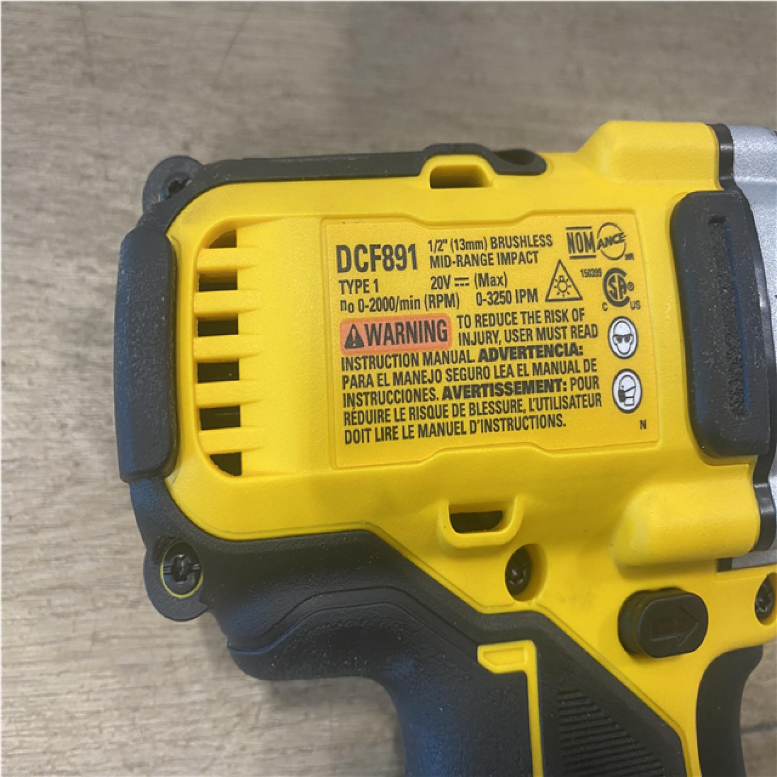 AS-IS DEWALT 20V MAX XR Cordless 1/2 in. Impact Wrench (Tool Only)