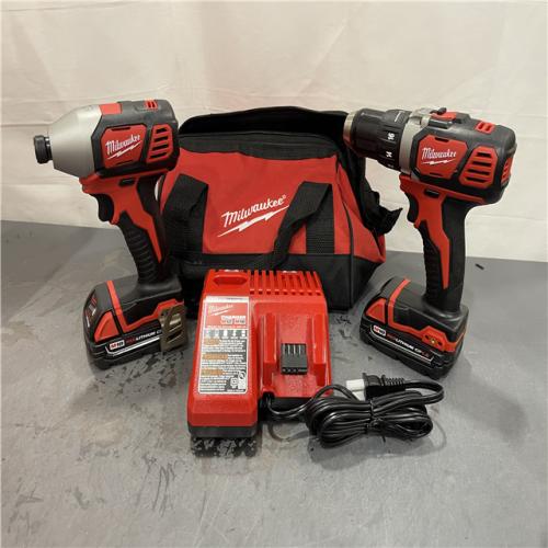 AS-IS - Milwaukee M18 18V Lithium-Ion Cordless Drill Driver/Impact Driver Combo Kit (2-Tool)