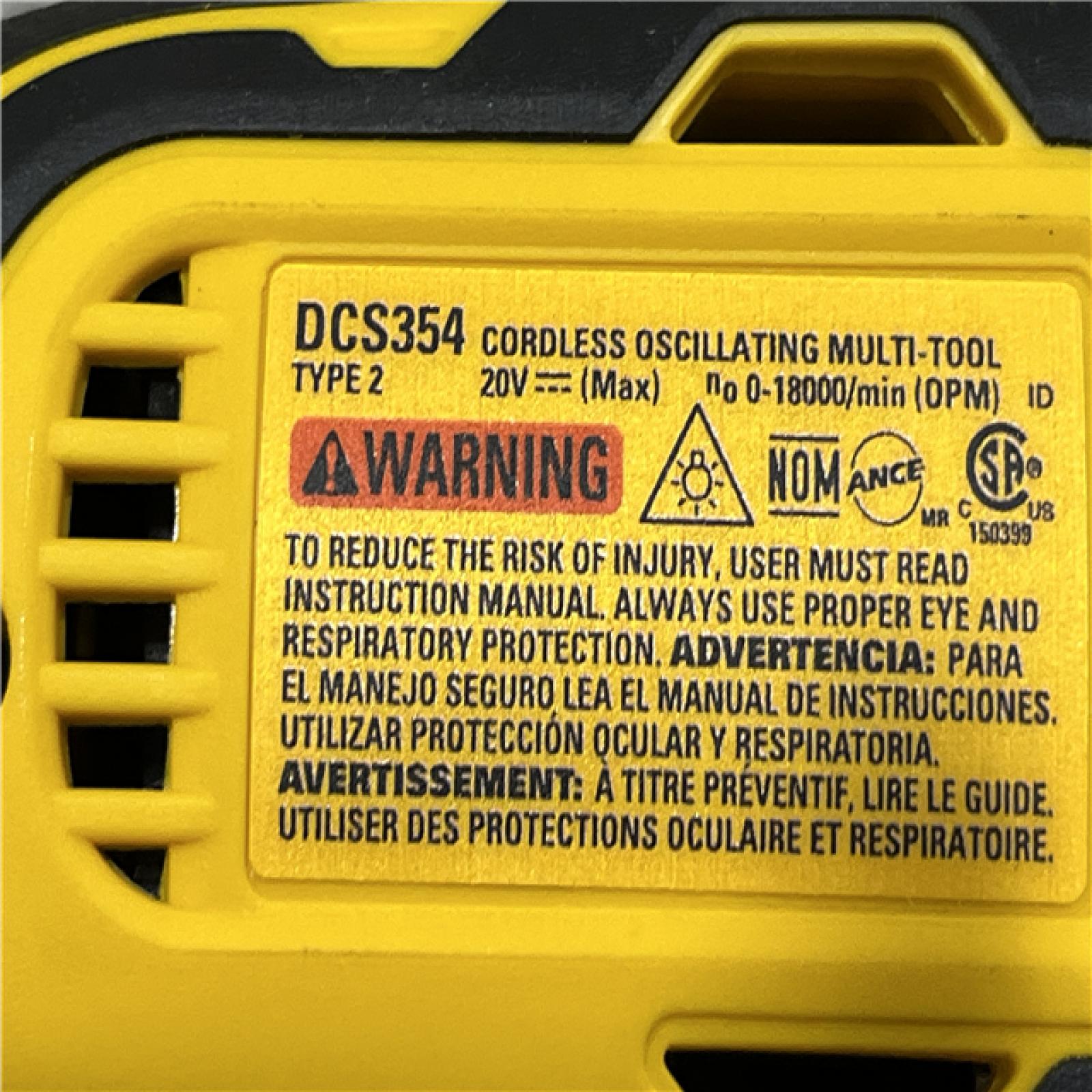 AS-IS DEWALT ATOMIC 20V MAX Cordless Brushless Oscillating Multi Tool (Tool Only)