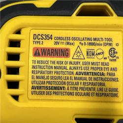 AS-IS DEWALT ATOMIC 20V MAX Cordless Brushless Oscillating Multi Tool (Tool Only)